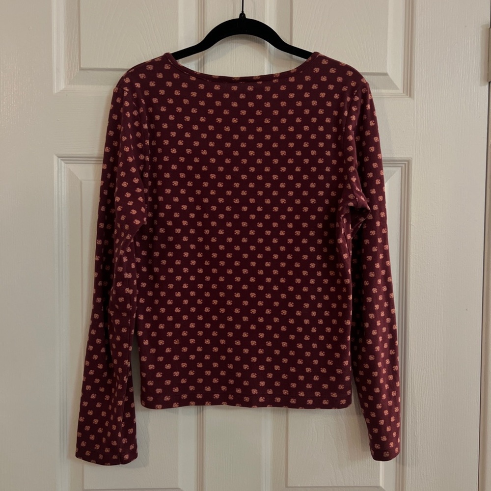 Polo Ralph Lauren - Vintage Floral Square Neck Long Sleeve Tee - Women’s L - Picture 2 of 5